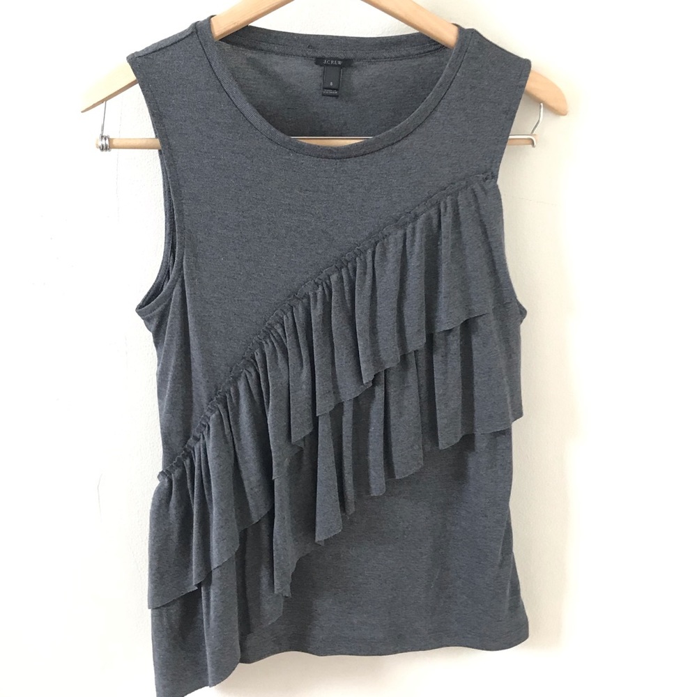 [J.Crew] Ruffle Sleeveless Top